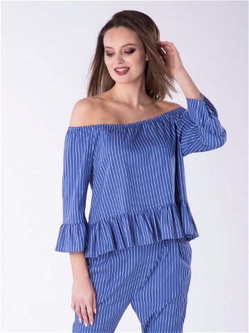 Halenka Look Made With Love 803 Frill Blue White S M