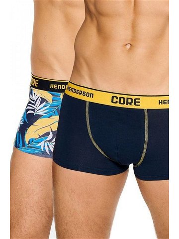 2 pack boxerky Neon Core modro-žluté modrá L