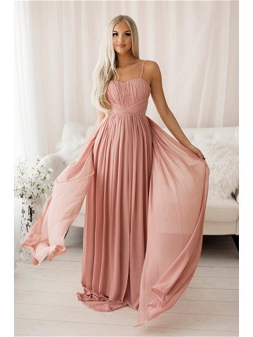Dámské společenské šaty R1391 – YourNewStyle L-40 pudrovo-růžová