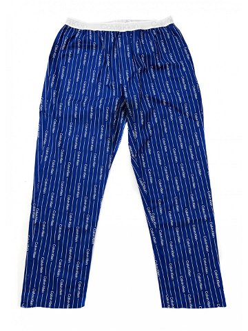 Pánské pyžamové kalhoty – NM2180E 1MR – modrá bílá – Calvin Klein XL modrá bílá