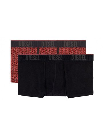 Pánské boxerky 2ks – 00SMKX 0NEAJ E6187 – červená – Diesel XL černá červená