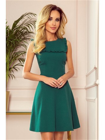 Dámské šaty 334-1 BLANKA – NUMOCO XL tmavě zelená