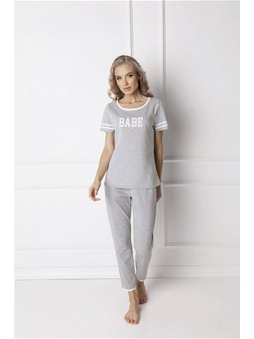 Babe Dlouhé šedé pyžamo – Aruelle XL