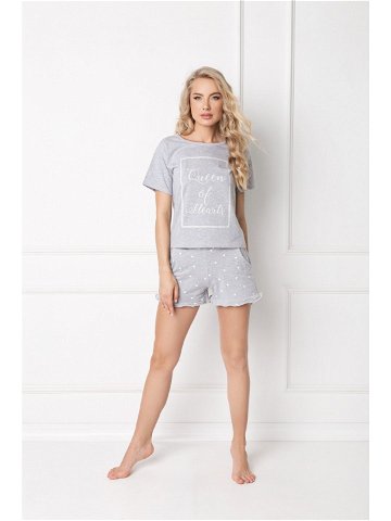Pyžamo Hearty Short Grey – Aruelle XL