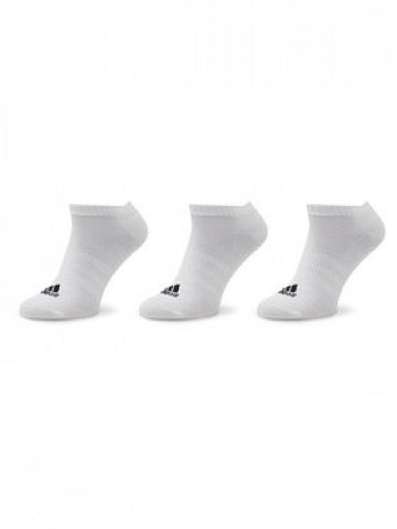 Adidas Sada 3 párů nízkých ponožek unisex Thin And Light HT3469 Bílá