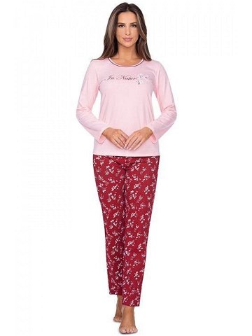 Dámské pyžamo Grace růžové s potiskem růžová XXL