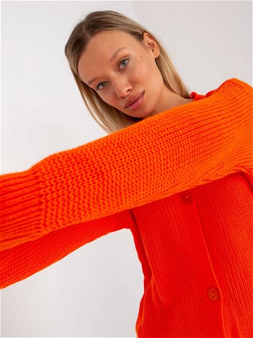 Dámský svetr LC SW 0321 oranžový jedna velikost