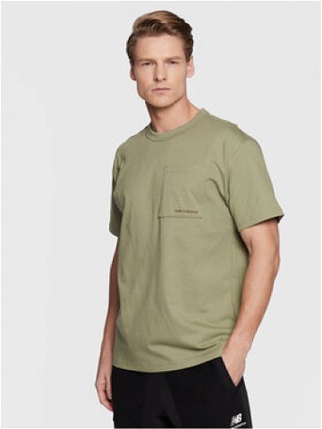 New Balance T-Shirt MT23567 Zelená Relaxed Fit