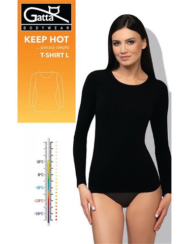 Dámský nátělník Gatta 42077 T-Shirt Keep Hot Women S-XL černá XL