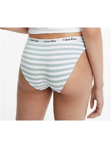 Dámské kalhotky D1618E 5XD bílá zelená – Calvin Klein bílo-zelená L