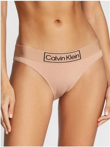 Dámské kalhotky Heritage – QF6775E TRK béžová – Calvin Klein béžová S