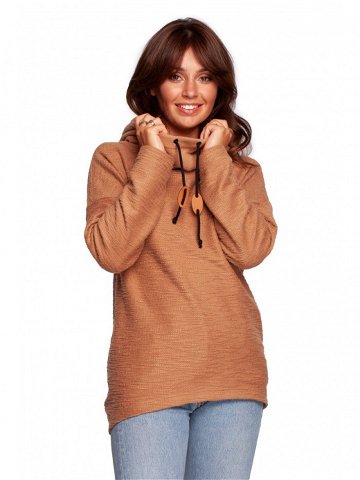 Dámský svetr s kapucí B249 – BE tyrkys XL