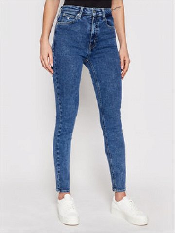 Calvin Klein Jeans Jeansy High Rise J20J215787 Tmavomodrá Skinny Fit