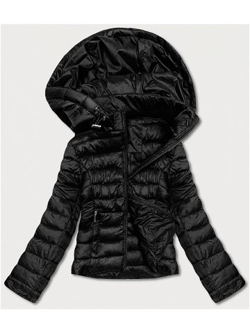 Černá dámská prošívaná bunda pro přechodné období 23M9001-392 odcienie czerni XL 42