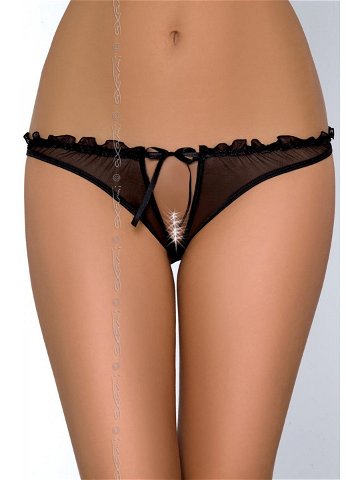 Dámské erotické kalhotky V-6458 Charbon černá – Axami L