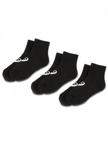 Asics Sada 3 párů nízkých ponožek unisex 3PPK Quarter Sock 155205 Černá