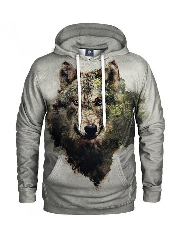 Aloha From Deer Forest Wolf Hoodie H-K AFD1041 Grey XXXL