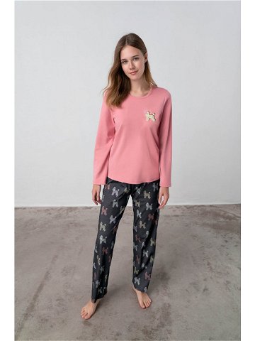 Vamp – Dvoudílné dámské pyžamo 17932 – Vamp pink glow XXL