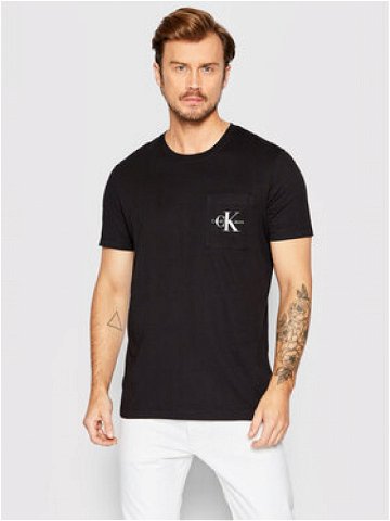 Calvin Klein Jeans T-Shirt J30J320936 Černá Slim Fit