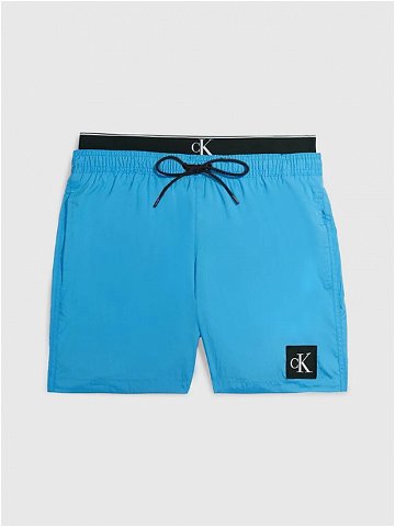 Pánské plavky s dvojitým pasem KM0KM00846 CYO modré – Calvin Klein L