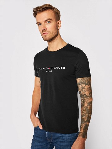 Tommy Hilfiger T-Shirt Core Logo Tee MW0MW11465 Černá Slim Fit