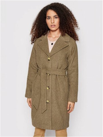 Selected Femme Vlněný kabát Milan 16079496 Hnědá Regular Fit