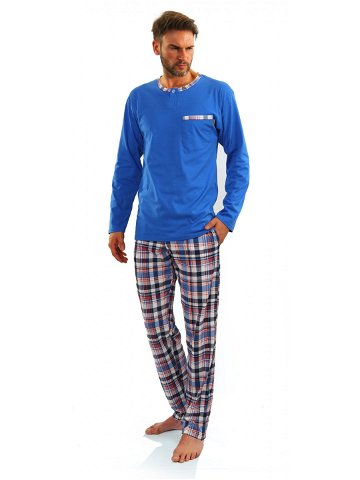 Sesto Senso Pánské pyžamo dlouhé Jasiek 2243 09 modrá XL