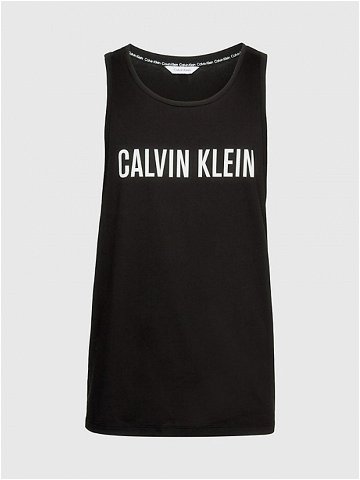 Pánské plážové tílko KM0KM00837 BEH černá – Calvin Klein XL