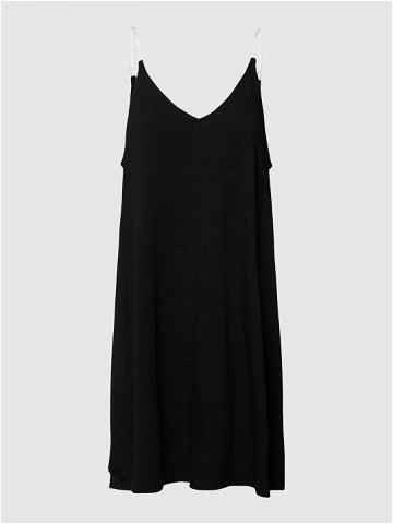 Dámská krátká noční košile s ramínky YI2222635 001 černá – DKNY L