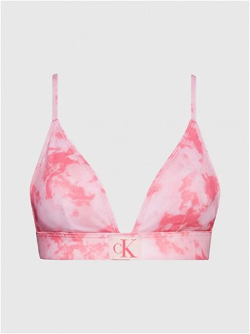 Dámská plavková podprsenka bikini KW0KW02121 OJV růžová – Calvin Klein S