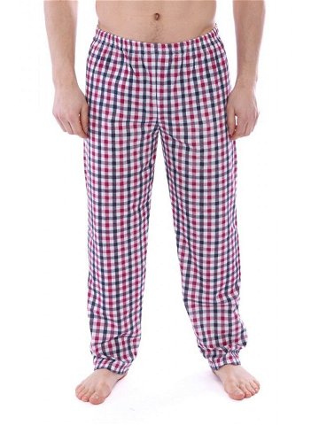 Pánské kalhoty na spaní Robert černo-červené černá XL