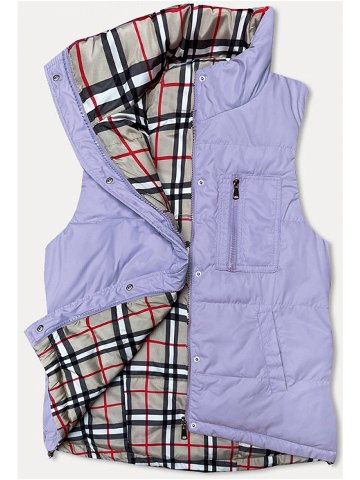 Oboustranná dámská vesta ve vřesové barvě 2383 odcienie fioletu XL 42