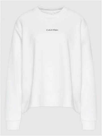 Calvin Klein Curve Mikina Inclusive Micro Logo K20K204897 Bílá Regular Fit