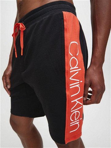 Pánské pyžamové šortky NM1800-001 černočervená – Calvin Klein černo-červená XL