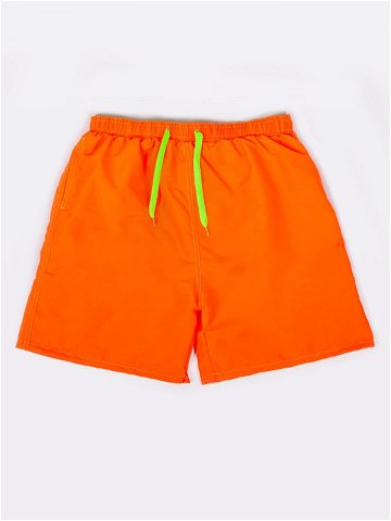 Yoclub Pánské plážové šortky LKS-0037F-A100 Orange XXL