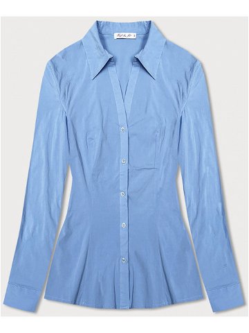 Světle modrá klasická košile s límečkem M-8871 odcienie niebieskiego S 36