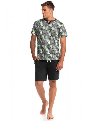 Vamp – Pohodlné dvoudílné pánské pyžamo 14717 – Vamp green sea M