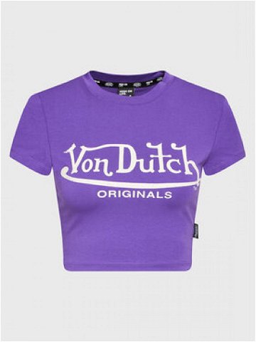 Von Dutch T-Shirt Arta 6230047 Fialová Regular Fit