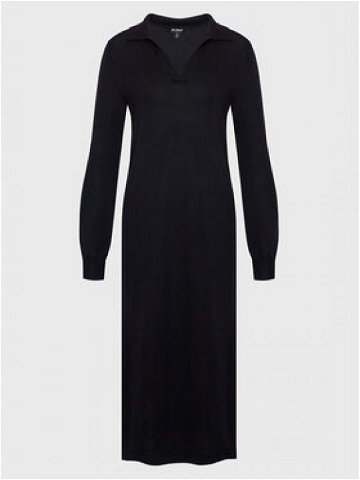 Ecoalf Úpletové šaty Ter GADRTERAL6260WW22 Černá Regular Fit