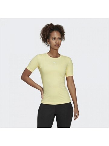 Dámské tréninkové tričko HN9081 Žlutá – Adidas žlutá XS