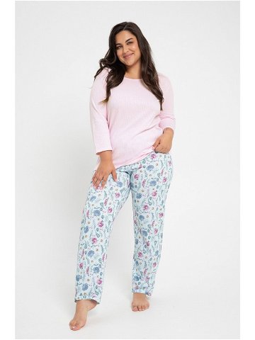 Dámské pyžamo Taro Amora 3008 3 4 2XL-3XL Z24 světle růžová 3xl