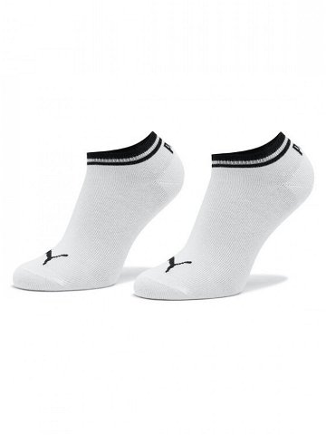 Puma Sada 2 párů nízkých ponožek unisex Heritage Sneaker 2P Unisex 907945 Bílá