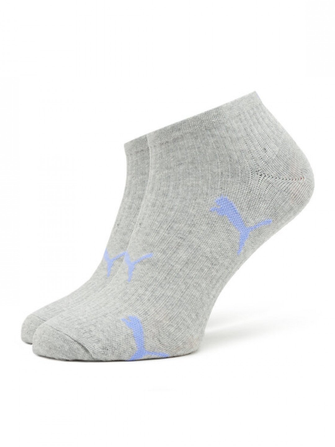 Puma Sada 2 párů dámských nízkých ponožek Women Cat Logo Sneaker 2P 938004 Šedá