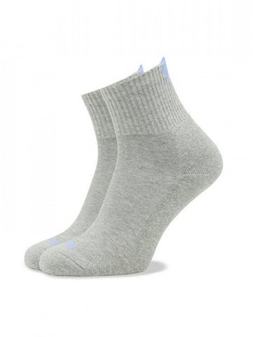 Puma Sada 2 párů dámských nízkých ponožek Women Heart Short Sock 2P 938020 Šedá