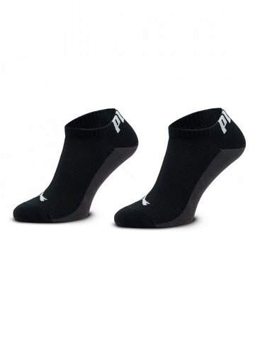 Puma Sada 2 párů pánských nízkých ponožek Men Back Logo Sneaker 2P 938011 Černá