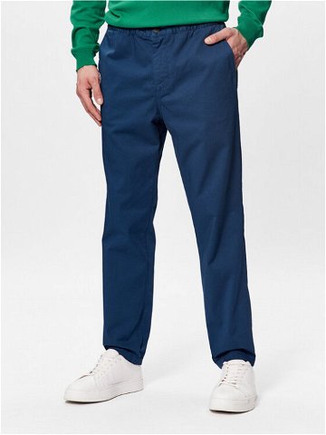 United Colors Of Benetton Kalhoty z materiálu 4UN4UF01N Modrá Slim Fit
