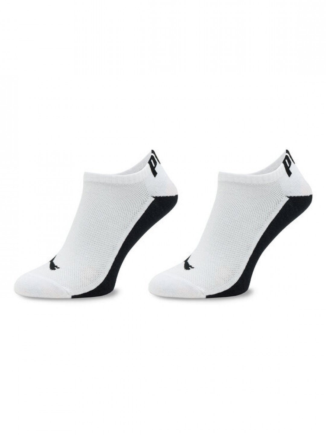 Puma Sada 2 párů pánských nízkých ponožek Men Back Logo Sneaker 2P 938011 Bílá