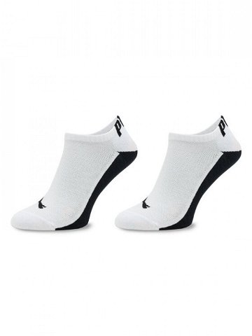 Puma Sada 2 párů pánských nízkých ponožek Men Back Logo Sneaker 2P 938011 Bílá