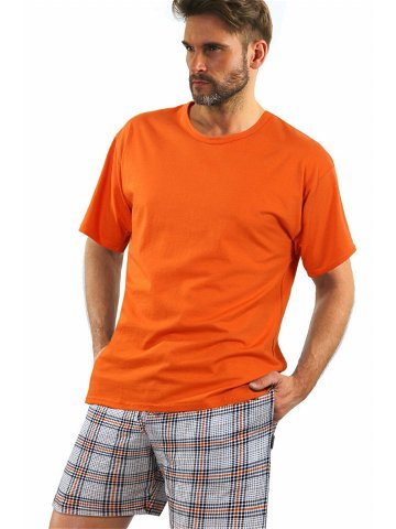 Pánské pyžamo – krátké rukávy 2379 29 oranžová L