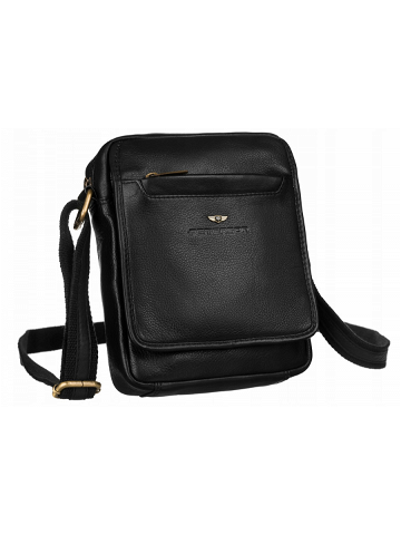 Pánské kabelky DH Kožená taška PTN 1117 NDM BLACK jedna velikost